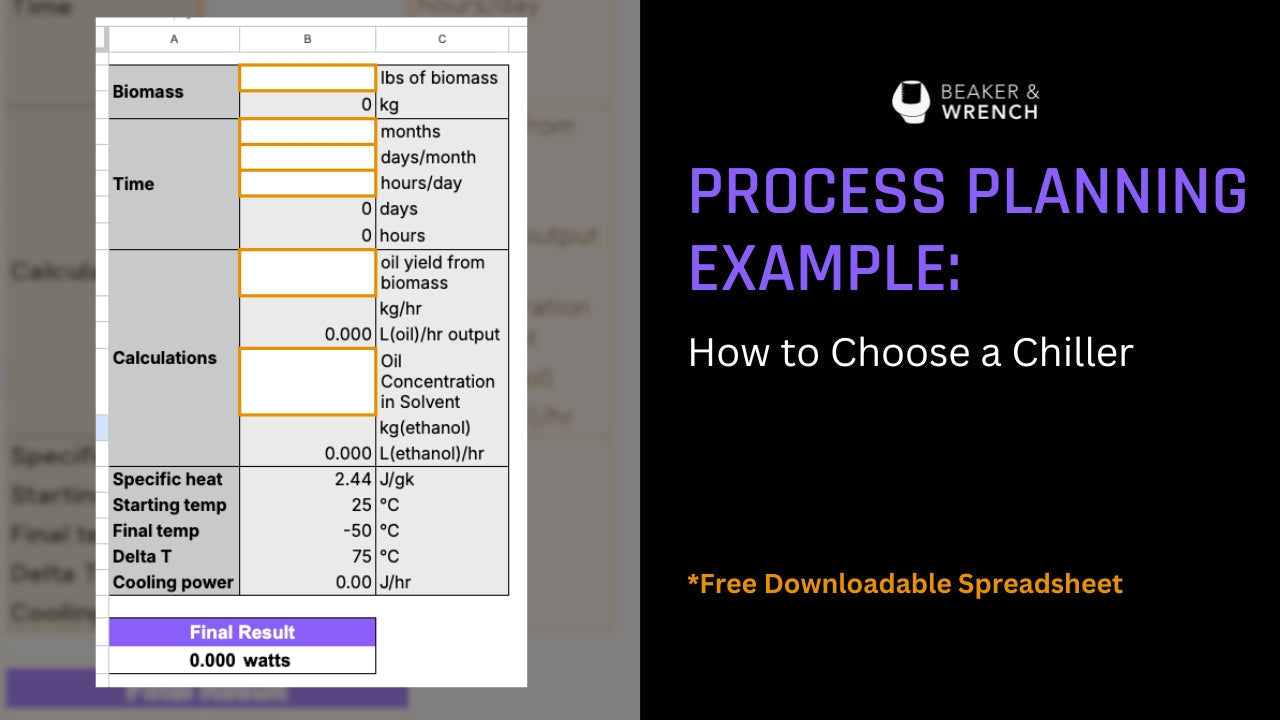 Process Planning Example: How to Choose a Chiller