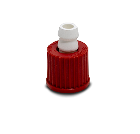 PTFE Adapter, GL-14 to 1/4in Hose Barb