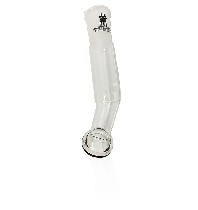 Glass Adapter, 24/40 Female Joint to 35MM Spherical Ball Elbow