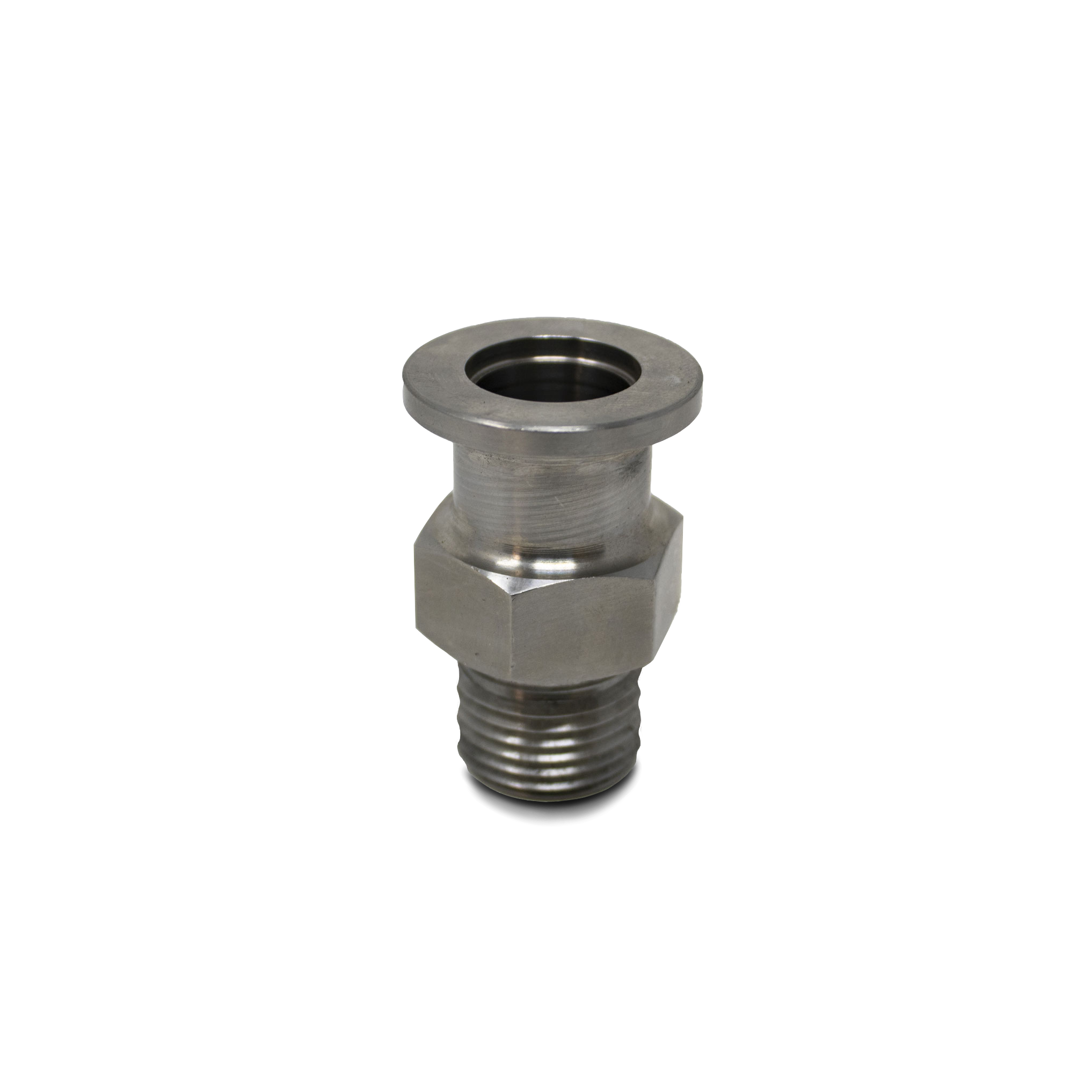 Stainless Steel Adapter, 1/2in BSPP Male to KF16, 316SS