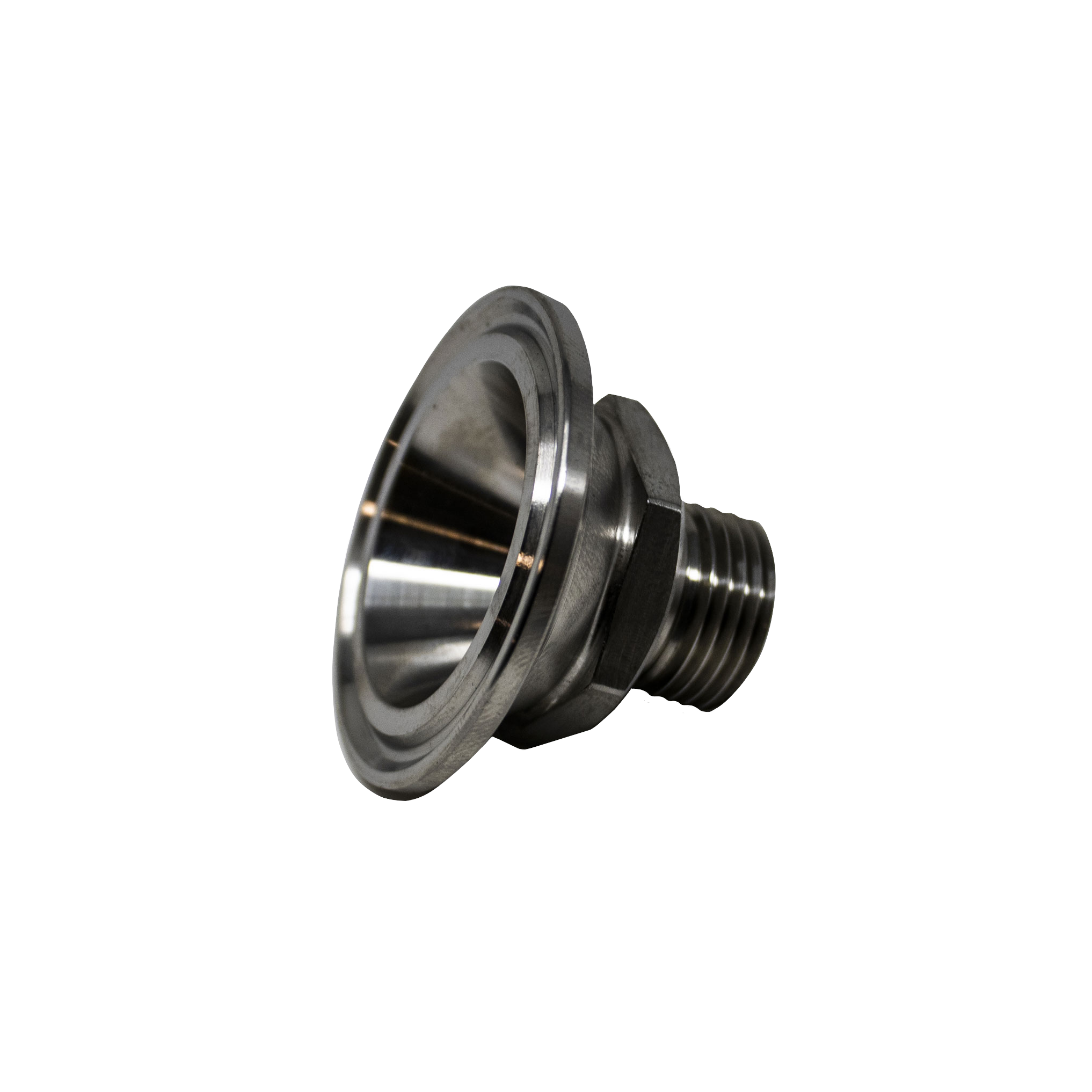 Stainless Steel Adapter, 1/2in BSPP Male to 1.5in Tri-Clamp, 316SS