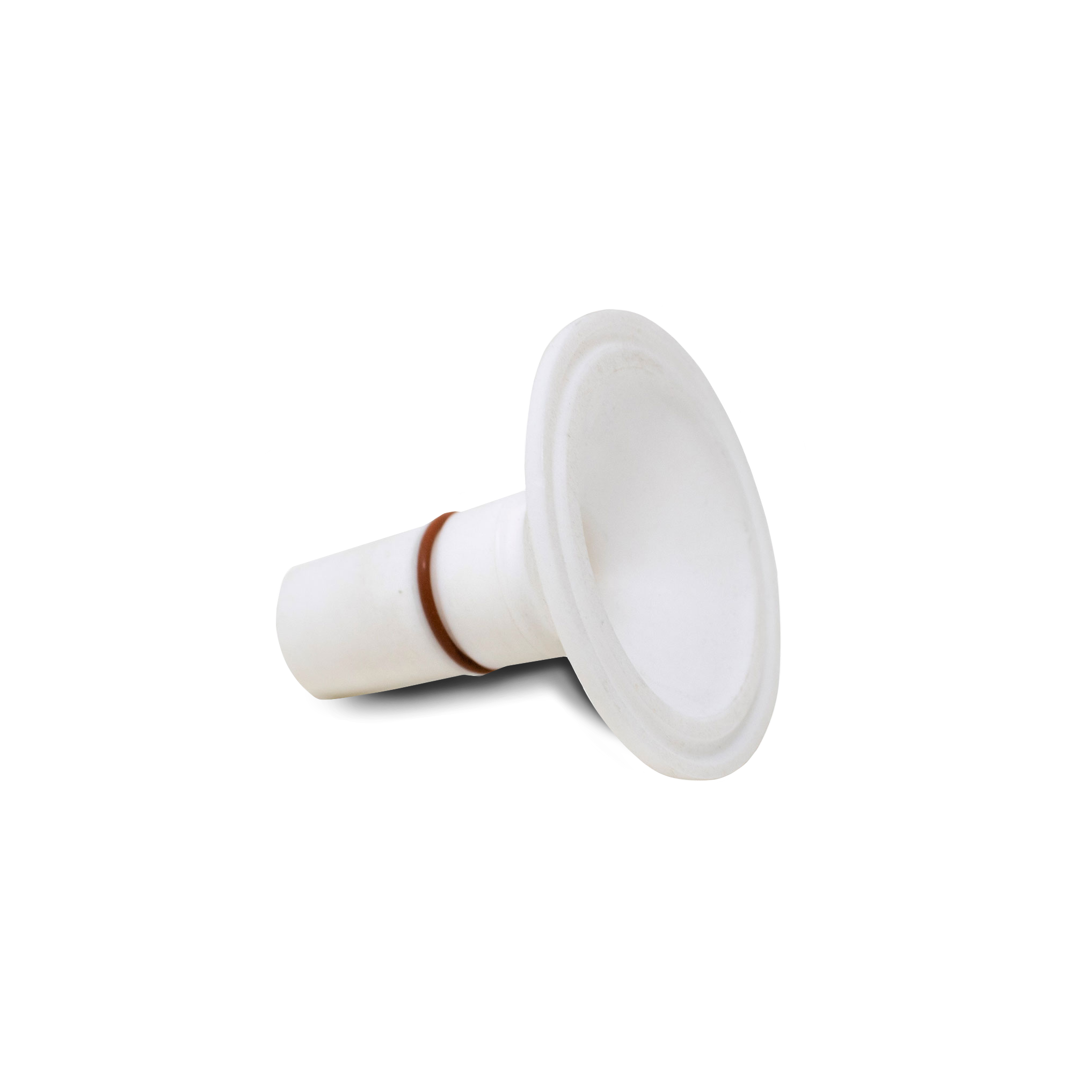 PTFE Adapter, 2in Tri-Clamp to 24/40 Male