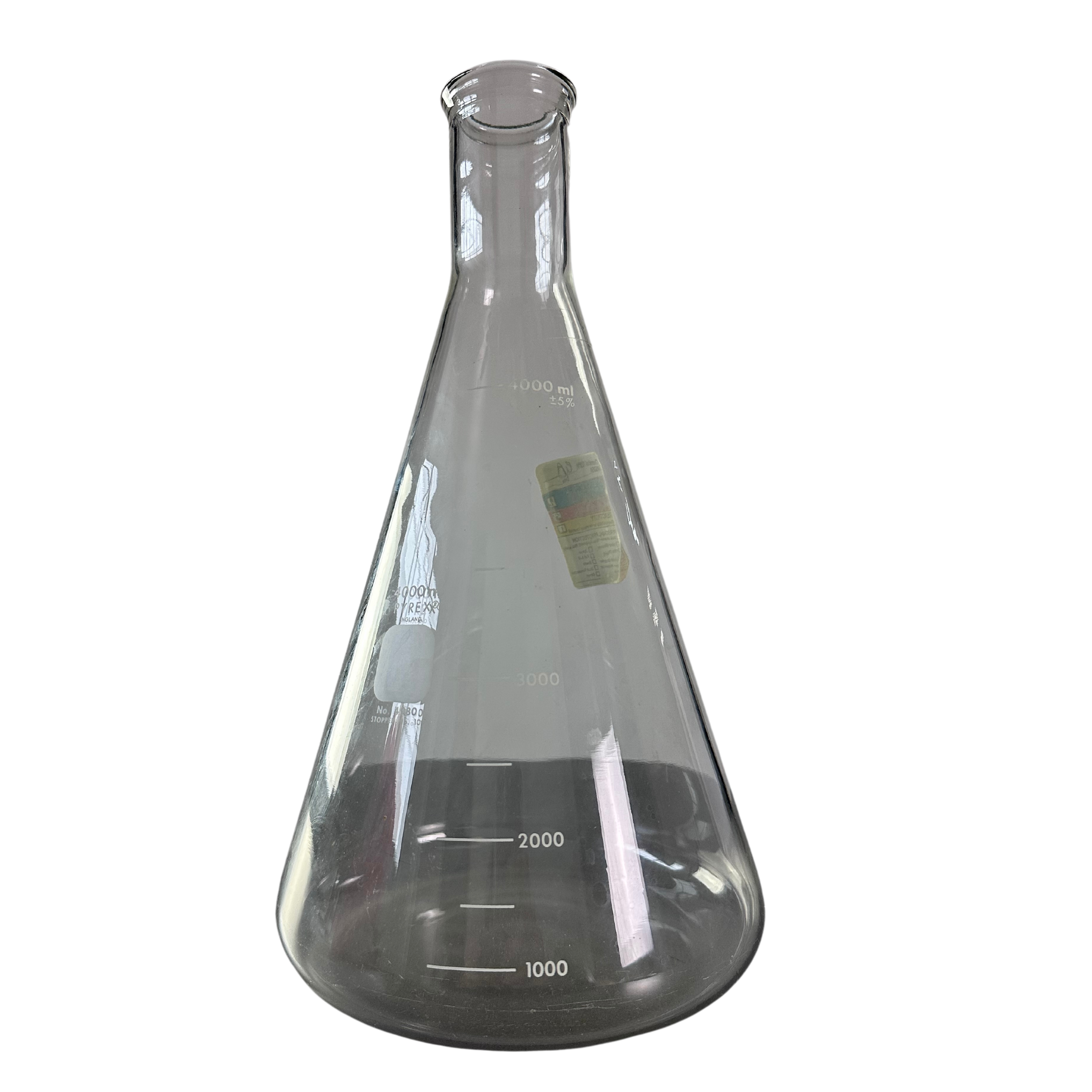 Corning Pyrex 4980-4L No.10 4L Erlenmeyer Flask - Used Like New