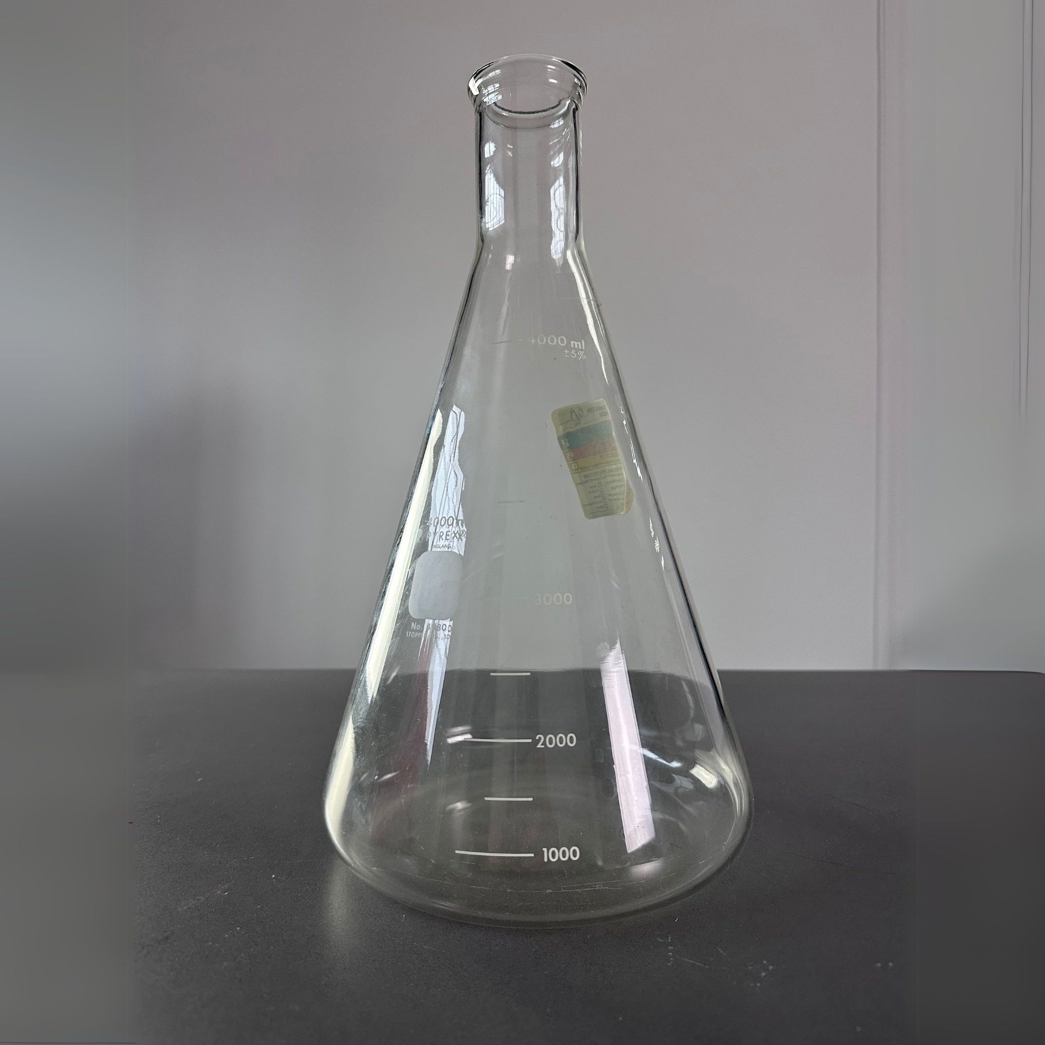 Corning Pyrex 4980-4L No.10 4L Erlenmeyer Flask - Used Like New