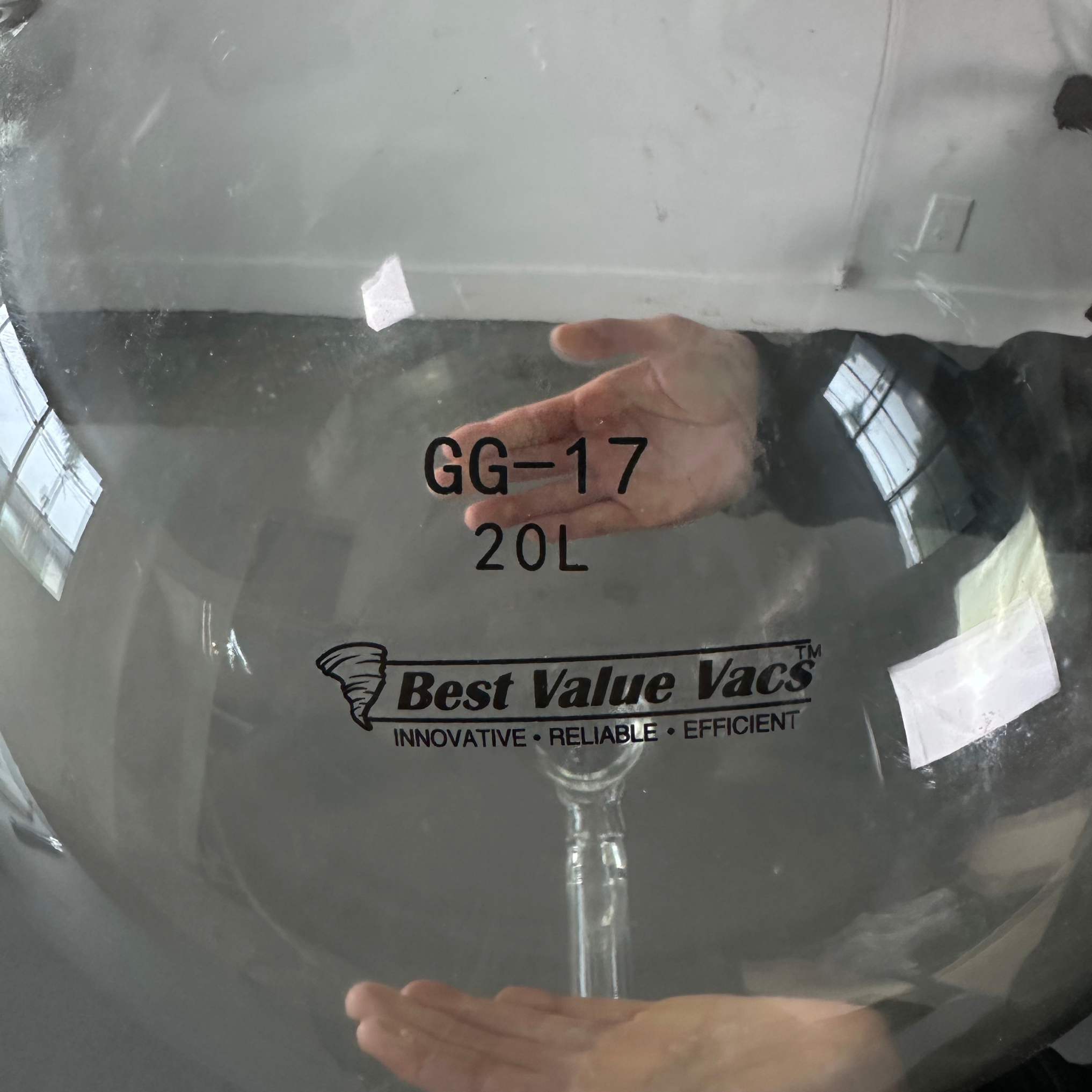 BVV GG-17 20L Receiving Flask - Used Like New