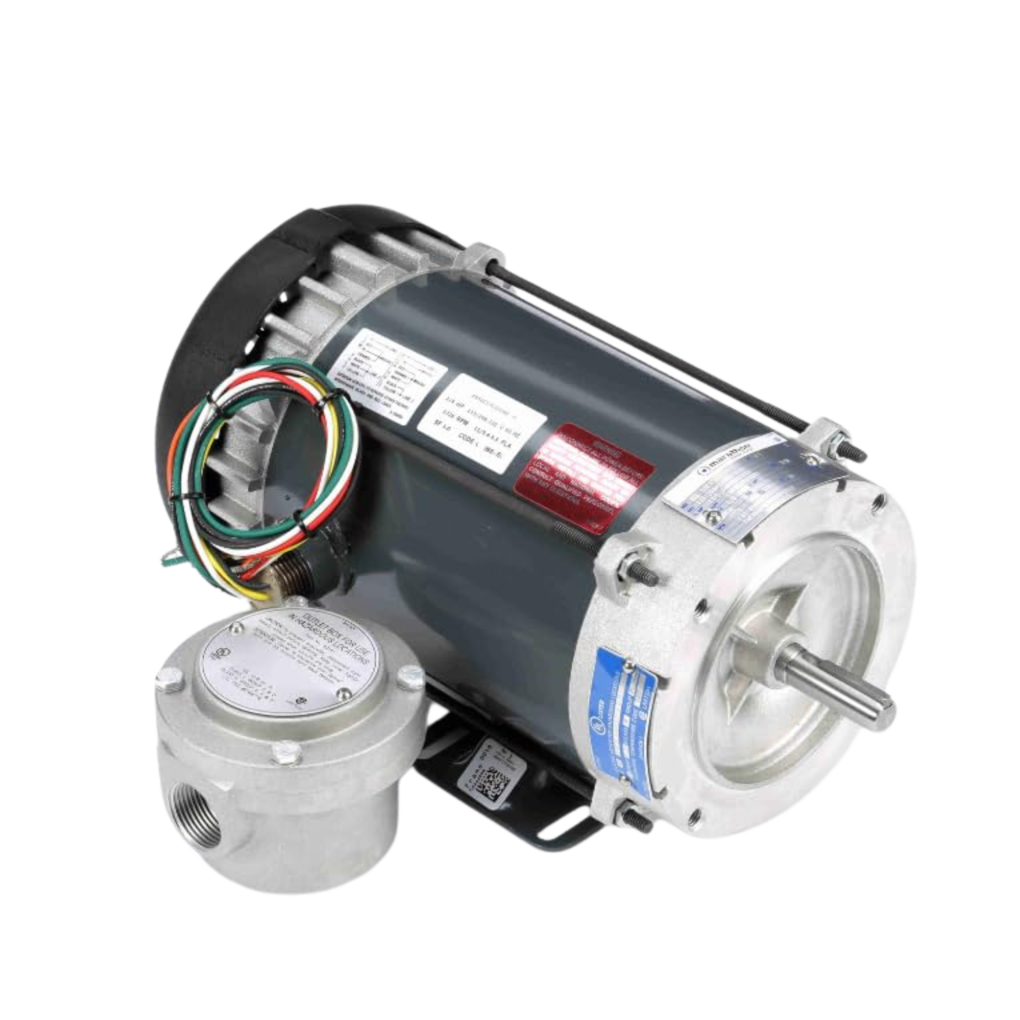 Marathon Hazardous Duty Explosion Proof Motor, 3/4HP, Single Phase