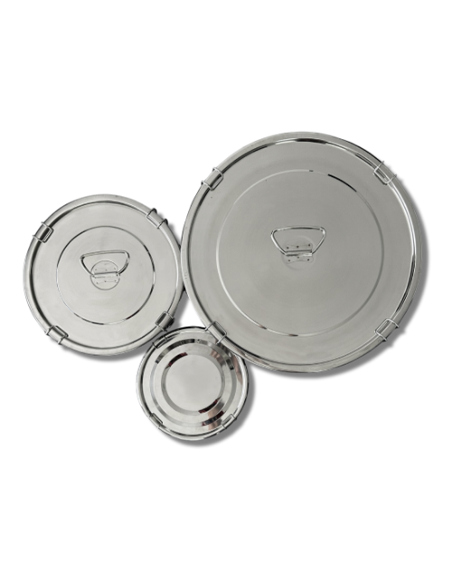 Container Bucket With Lid, 304 Stainless Steel