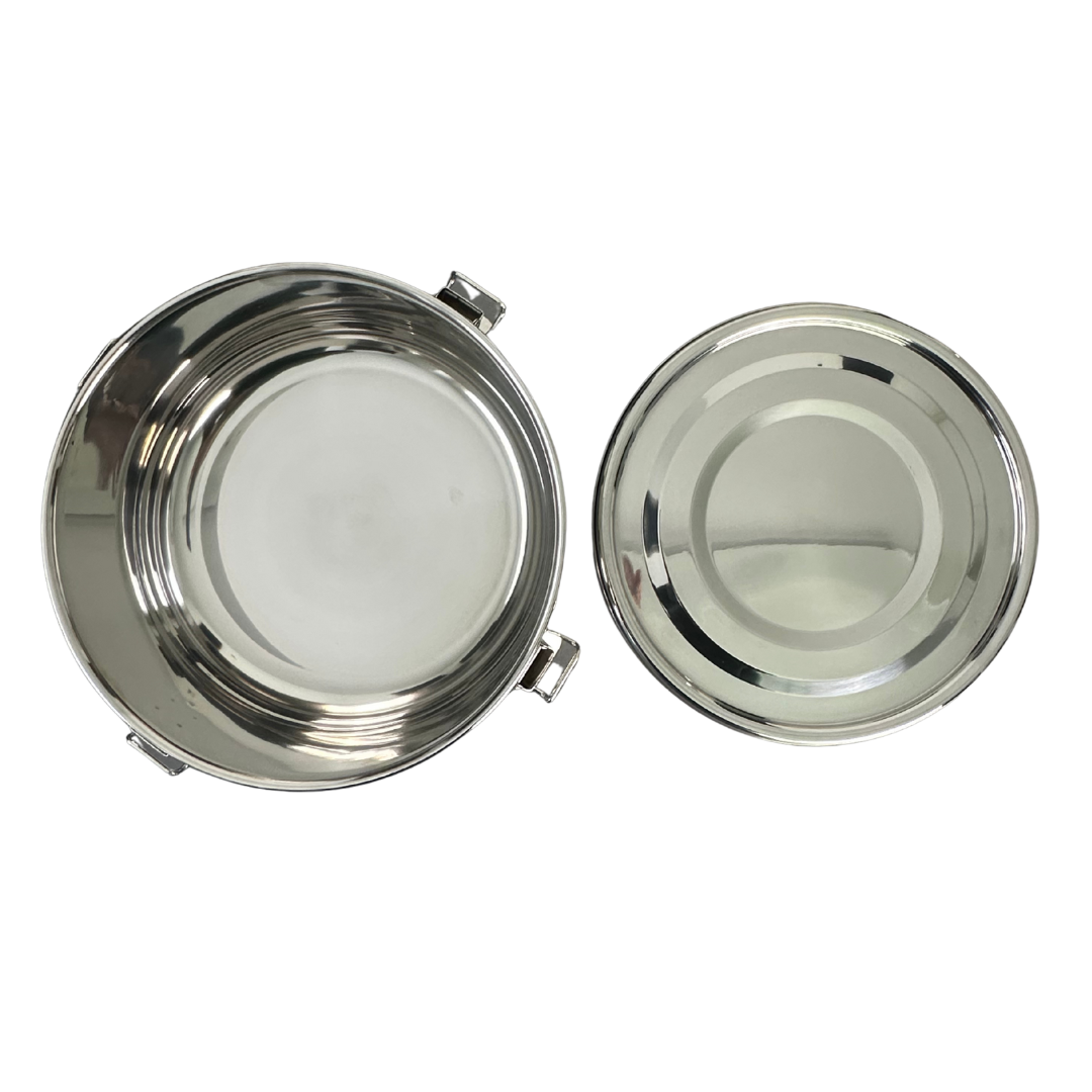 Container Bucket With Clamps And Lid, 304 Stainless Steel