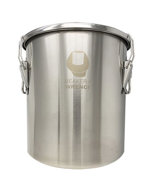 Stainless Steel 20L/50L Container Bucket - Beaker & Wrench